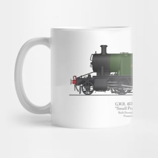 GWR Small Prairie Class 4575 Tank Locomotive Number 5521 Mug